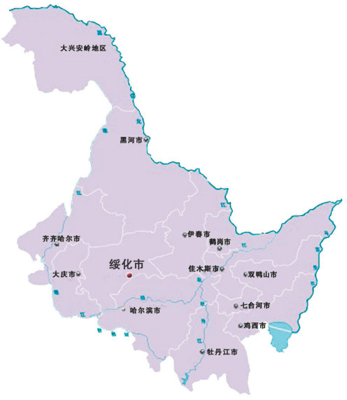 黑龙江绥化位置图片